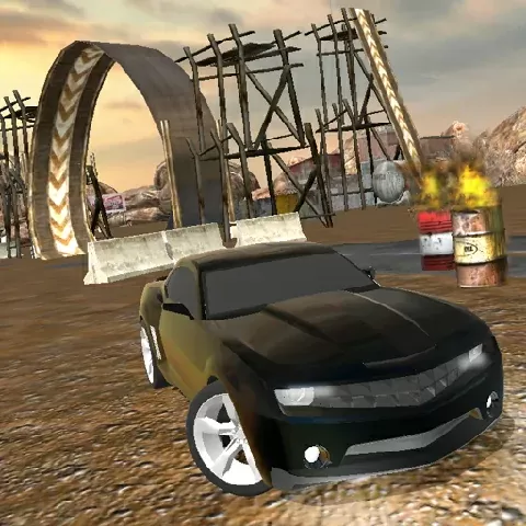 Muddy Village Car Stunt